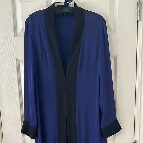 Haider Ackerman Malibu Dress Cobalt Blue size FR 34 Colorblock Black trim - Picture 7 of 15